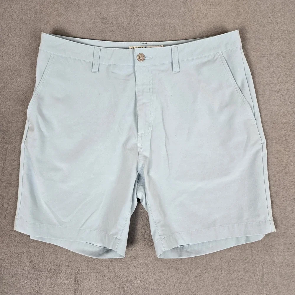 Criquet Shorts‎ Mens 33 Blue Chino Stretch Golf Casual Performance 7